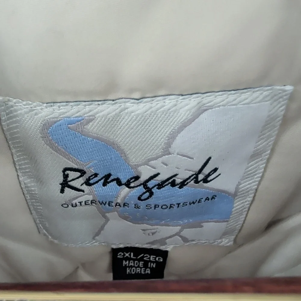 Vintage Renegade Outerwear & Sportswear Full‎ Zip Bomber Jacket Beige Size 2XL